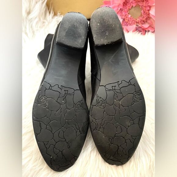 EVERYBODY by BZ MODA black leather zip front ankle boots 7.5 - Picture 4 of 8